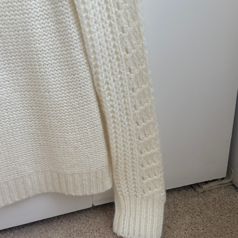 Women's Cream Knit Sweater - Picture 5 of 8